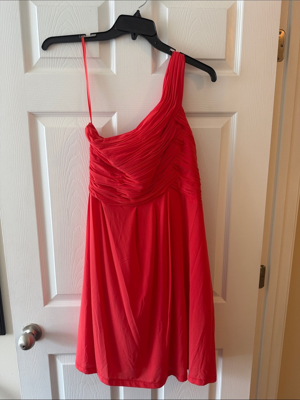 Gianni Bini One-Shoulder Coral Cocktail Dress